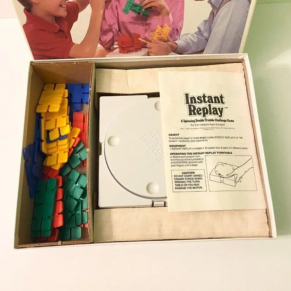 Vintage 1987 Instant Replay A Spinning Double Trouble Challenge Game Parker Bros - Picture 7 of 15